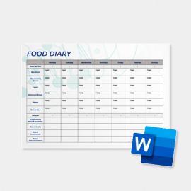 EN - FIT6 Food Diary (Editable in Word)