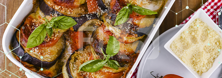 Eggplant Lasagna with Spinach Sauce