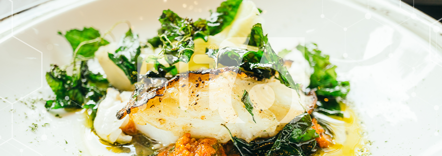 Cod Fillet with Spinach and Orange