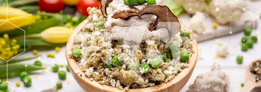 Quinoa risotto with mushrooms