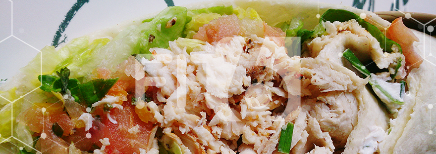 Tuna wrap with ratatouille